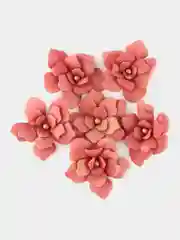 Коралловый цветы из фоамирана ,6 шт, 6 см