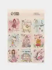 Медный наклейки бумажные "Кошки, сердца, цветы, спасибо,планы,мотивация, новогодние"