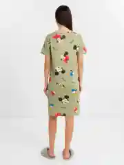 Зеленый домашняя женская туника, сорочка
