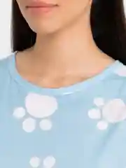 Голубой домашняя женская туника, сорочка