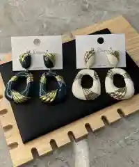 Серьги висячие, бижутерия