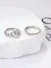 Кольца женские, набор 2 шт