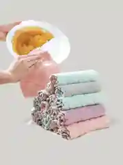 Розовый салфетки универсальные  для уборки дома и кухни ,тряпки из микрофибры 15*25, 25*25 (3 шт)