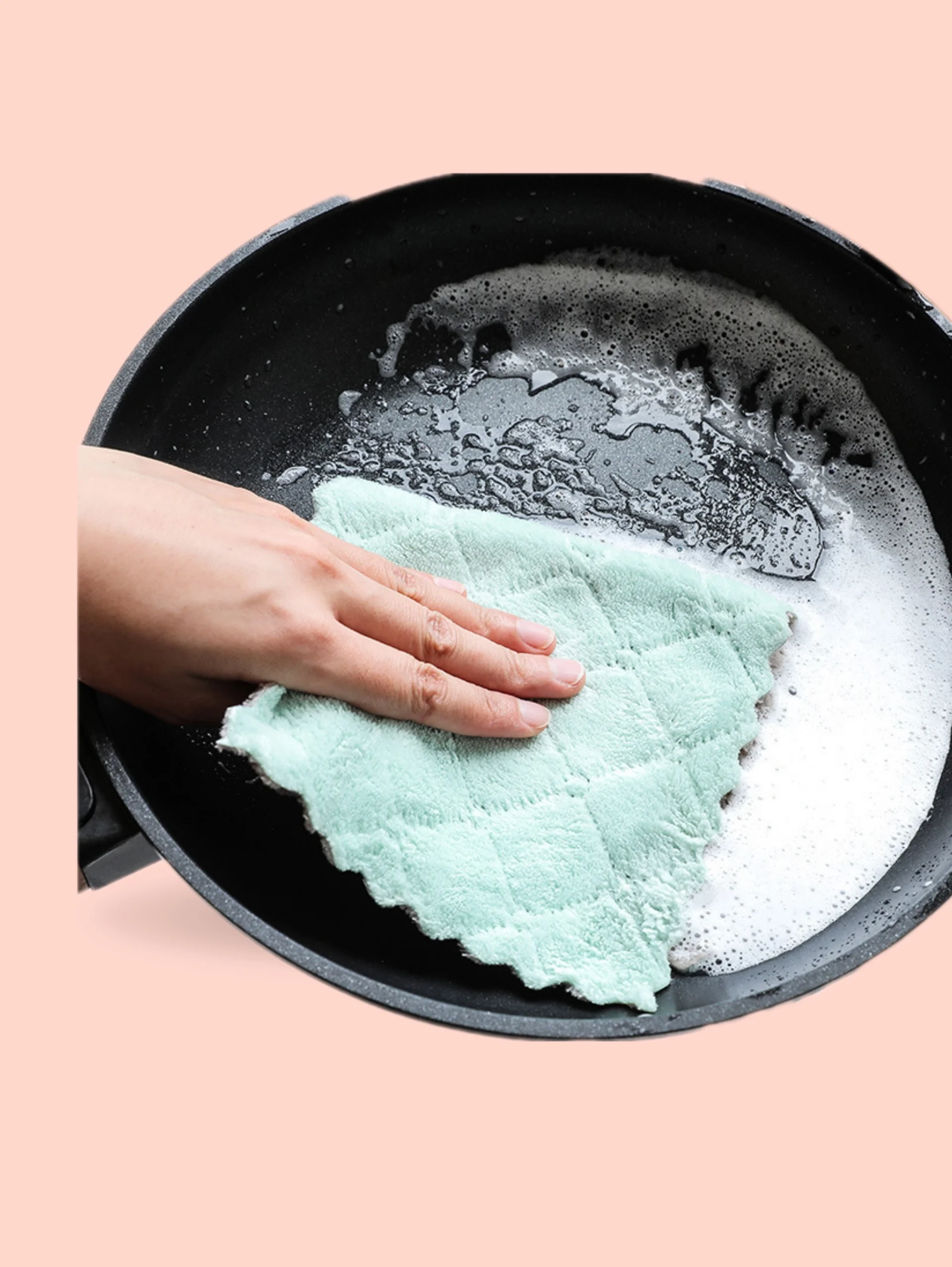 Розовый салфетки универсальные для уборки дома и кухни ,тряпки из микрофибры 15*25, 25*25 (3 шт)