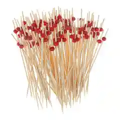 Черный шпажки для канапе, бамбуковые, 50 и 100 шт