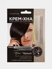 Крем-хна в готовом виде FITO "Черный", с репейным маслом, 50 мл