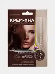 Крем-хна в готовом виде FITO "Горький шоколад", с репейным маслом, 50 мл