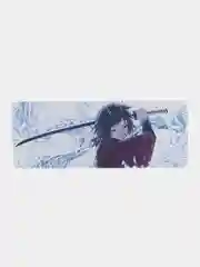 Алый игровой коврик по аниме Клинок Рассекающий Демонов для мыши и клавиатуры (800x300х3мм)