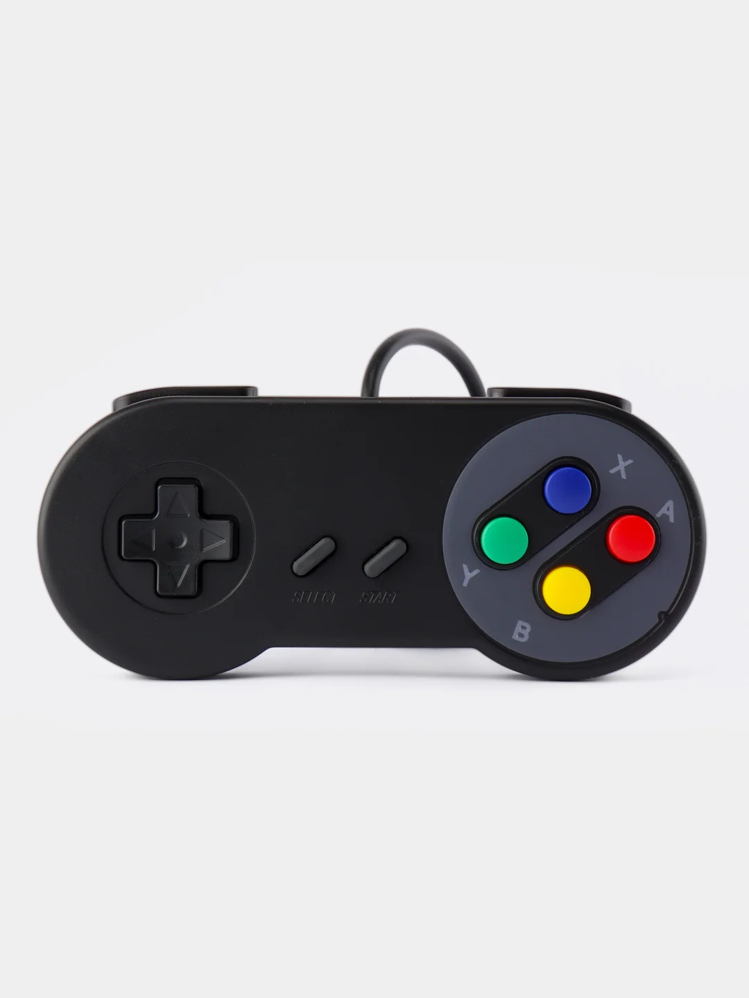 Черный геймпад (Raspberry Pi, RetroPi, SNES), проводной, серый