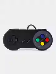 Черный геймпад (Raspberry Pi, RetroPi, SNES), проводной, серый