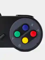 Черный геймпад (Raspberry Pi, RetroPi, SNES), проводной, серый
