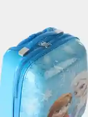 Лазурный детский чемодан на колесах, пластиковый,ручная кладь