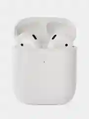Зеленый наушники беспроводные bluetooth с зарядным кейсом hoco EW45 белые, в чехле с зеленым котом