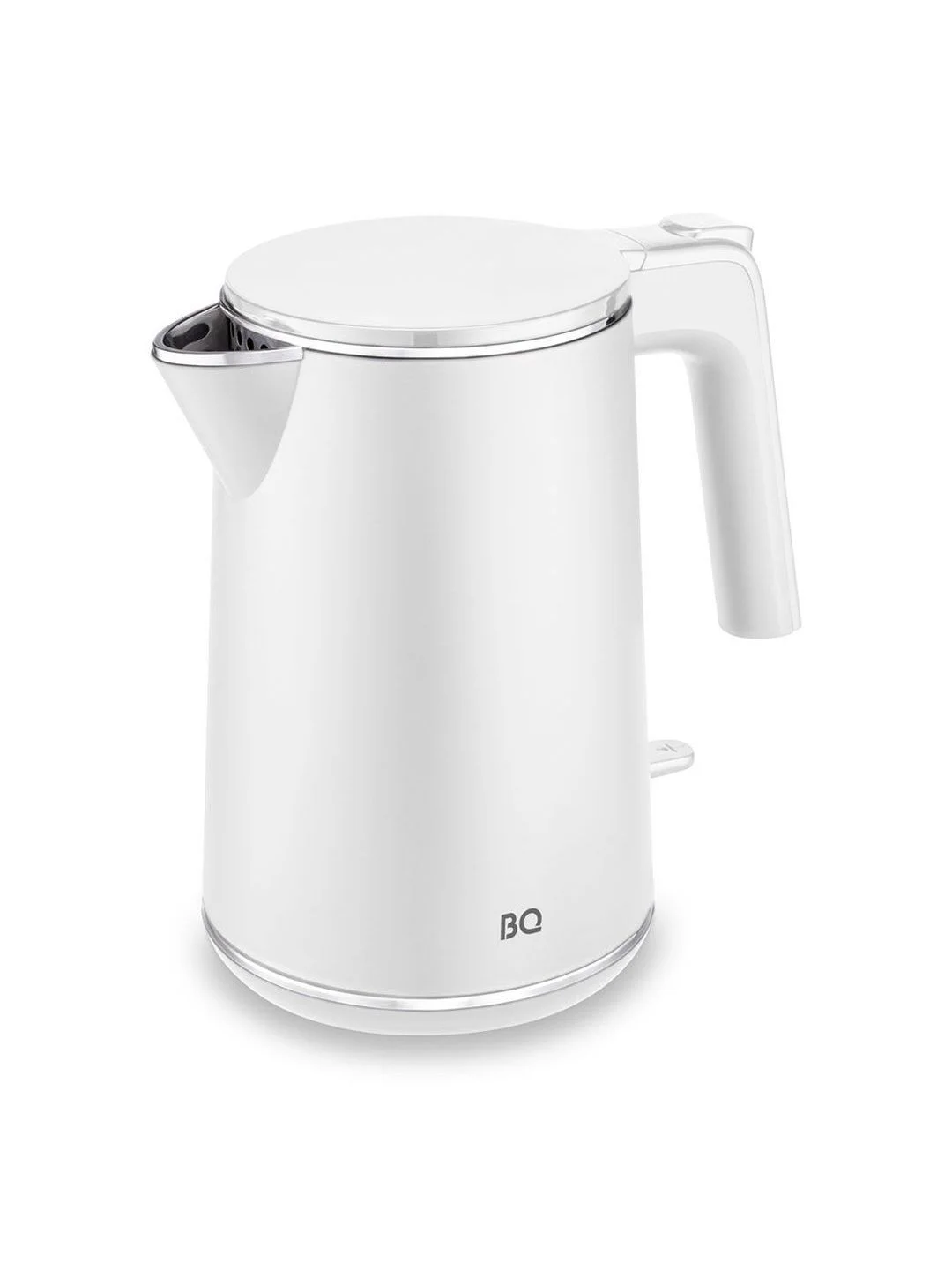 Белый компактный чайник электрический BQ KT1716P Белый / Двухслойный / 1 л 1800 Вт