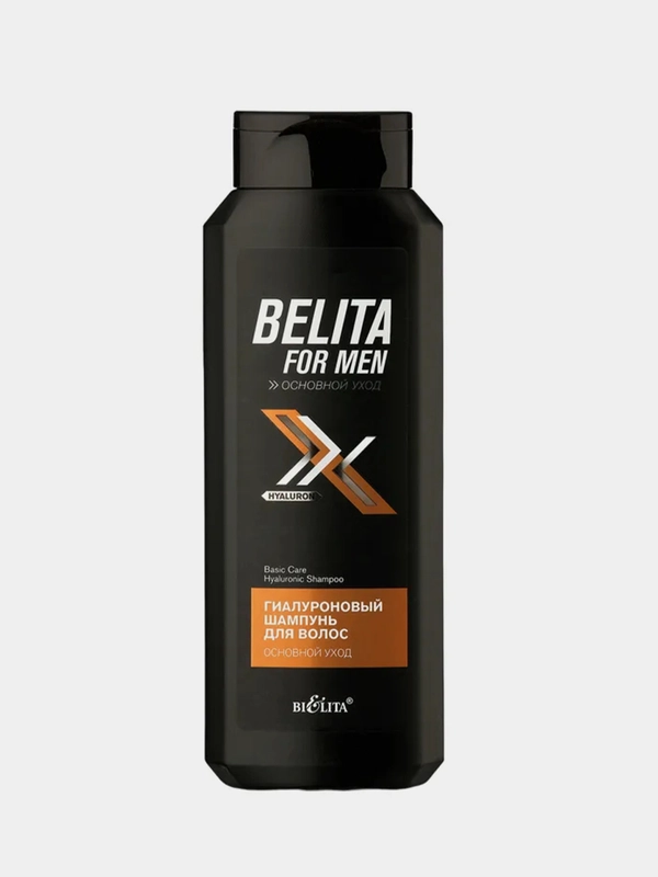 Гиалуроновый шампунь Белита Основной уход BELITA FOR MEN, для волос, 400 мл
