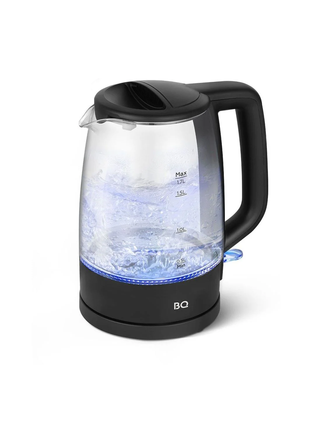 Черный чайник электрический BQ KT1839G Черный / Стеклянный / 1.7 л 2200 Вт