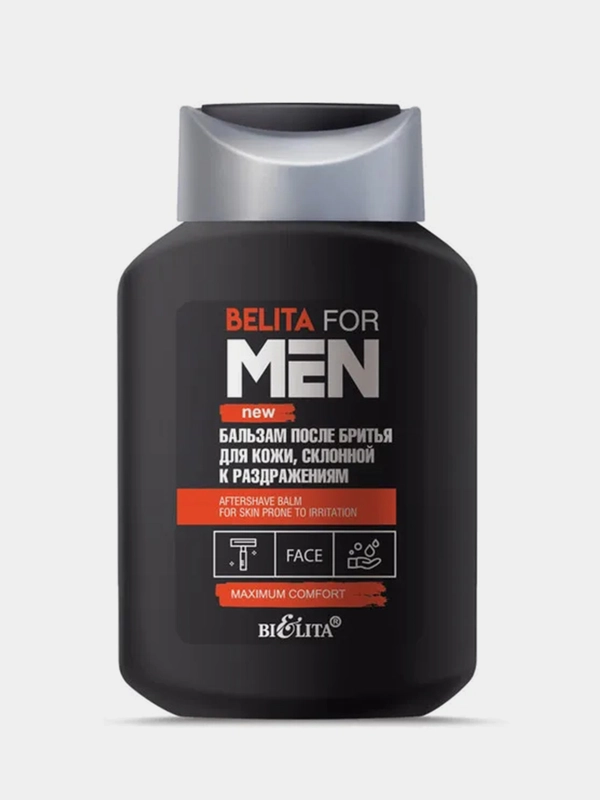 Бальзам после бритья Belita for Men, для кожи, склонной к раздражениям, 250 мл