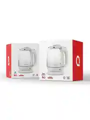 Белый чайник электрический BQ KT1830G Белый / Стеклянный / 1.7 л 2200 Вт