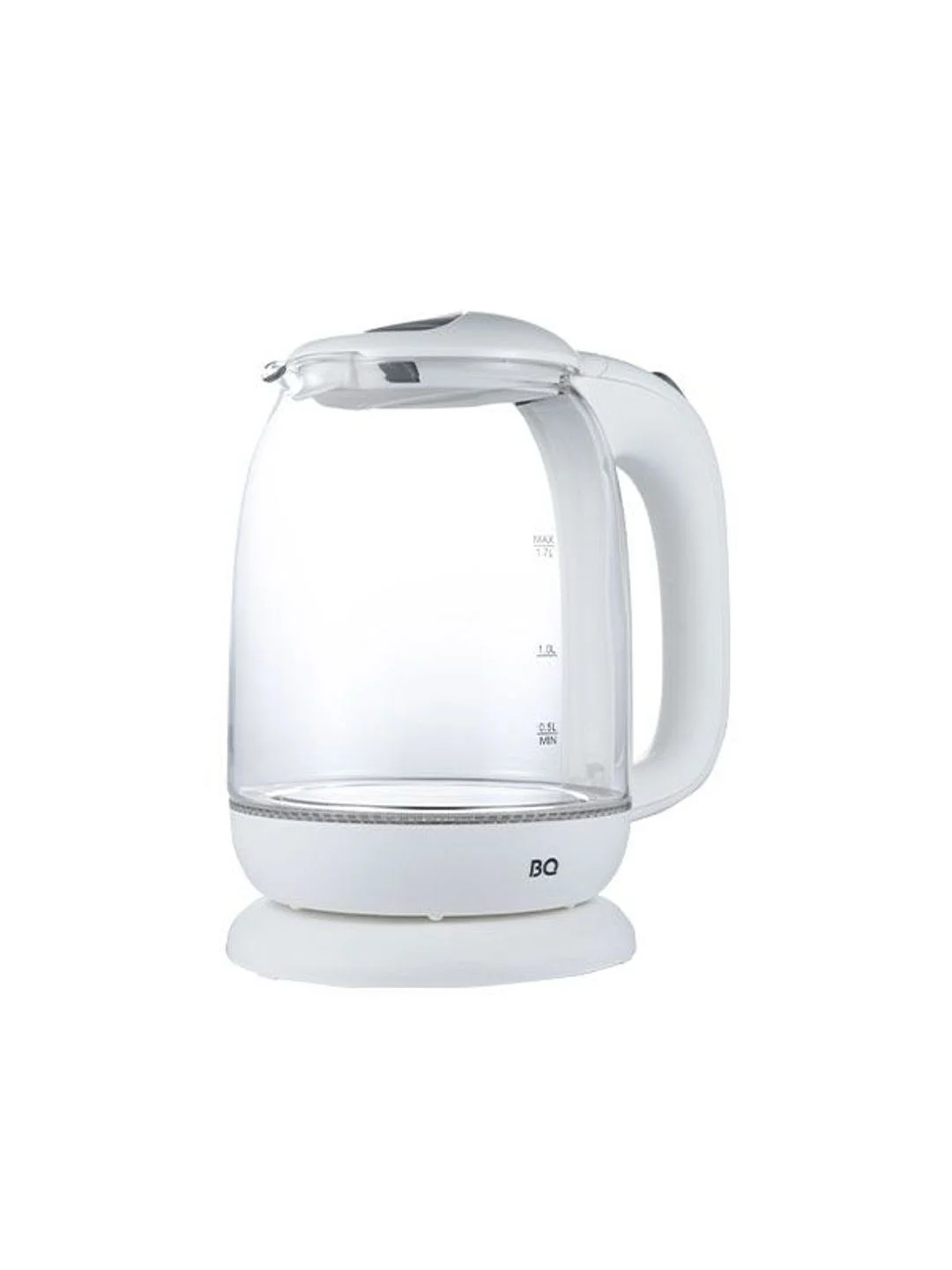 Белый чайник электрический BQ KT1830G Белый / Стеклянный / 1.7 л 2200 Вт