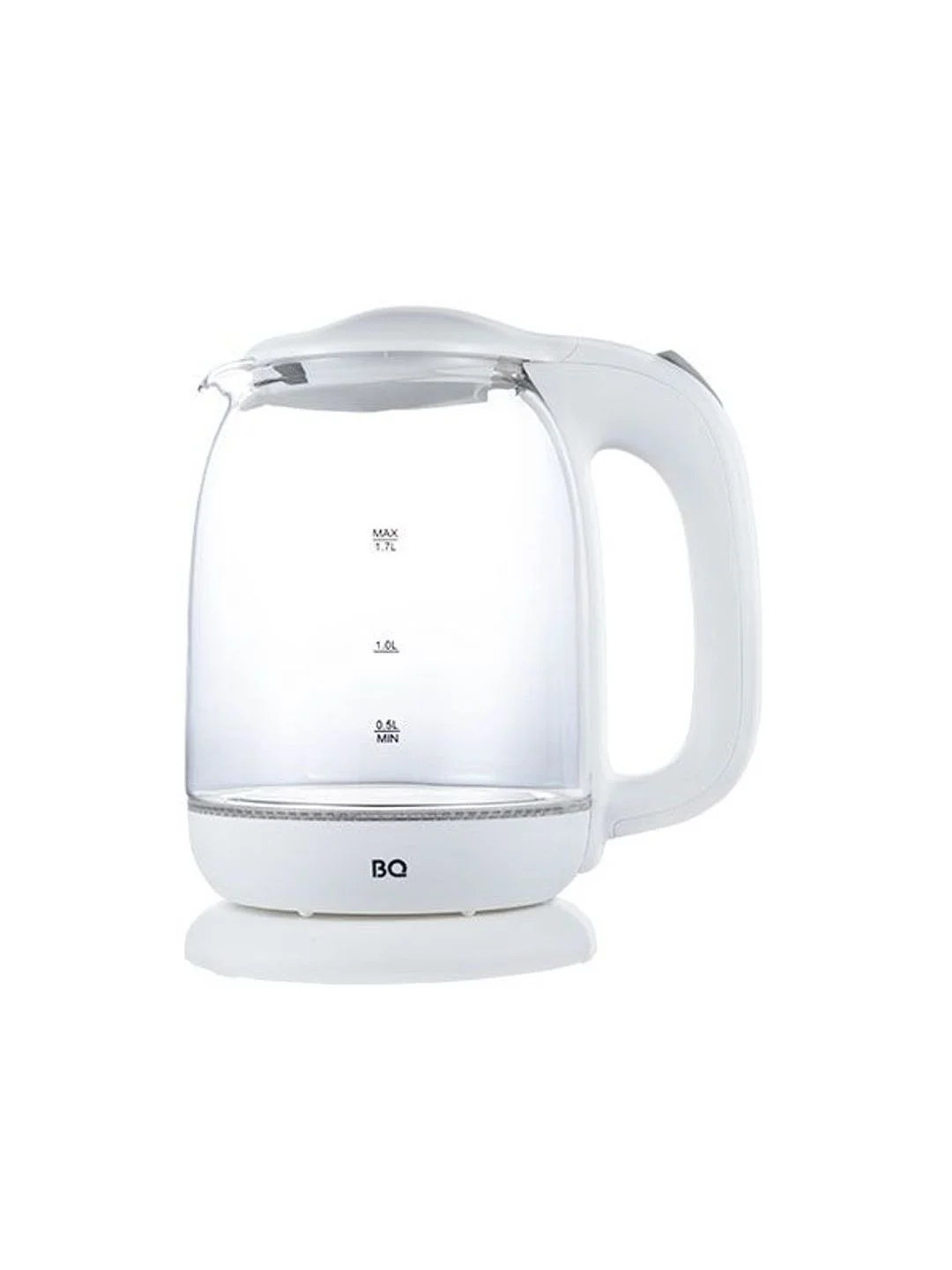 Белый чайник электрический BQ KT1830G Белый / Стеклянный / 1.7 л 2200 Вт