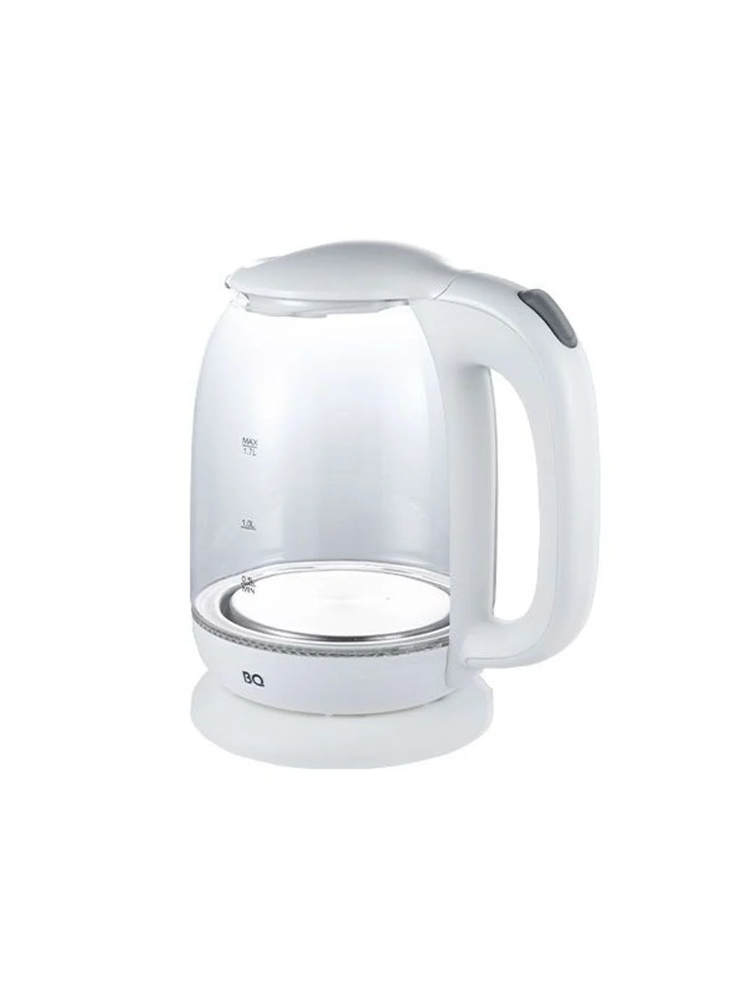 Белый чайник электрический BQ KT1830G Белый / Стеклянный / 1.7 л 2200 Вт