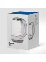 Белый чайник электрический Blackton Bt KT1823G Бело-бежевый / Стеклянный / 1.8 л 1500 Вт
