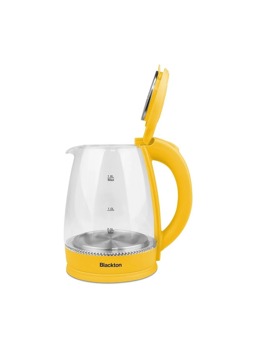 Желтый чайник электрический Blackton Bt KT1800G Желтый / Стеклянный / 1.8 л 1500 Вт