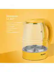 Желтый чайник электрический Blackton Bt KT1800G Желтый / Стеклянный / 1.8 л 1500 Вт