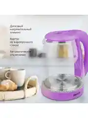 Фиолетовый чайник электрический Blackton Bt KT1800G Фиолетовый / Стеклянный / 1.8 л 1500 Вт