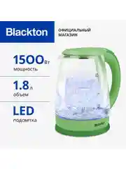 Зеленый чайник электрический Blackton Bt KT1800G Салатовый / Стеклянный / 1.8 л 1500 Вт
