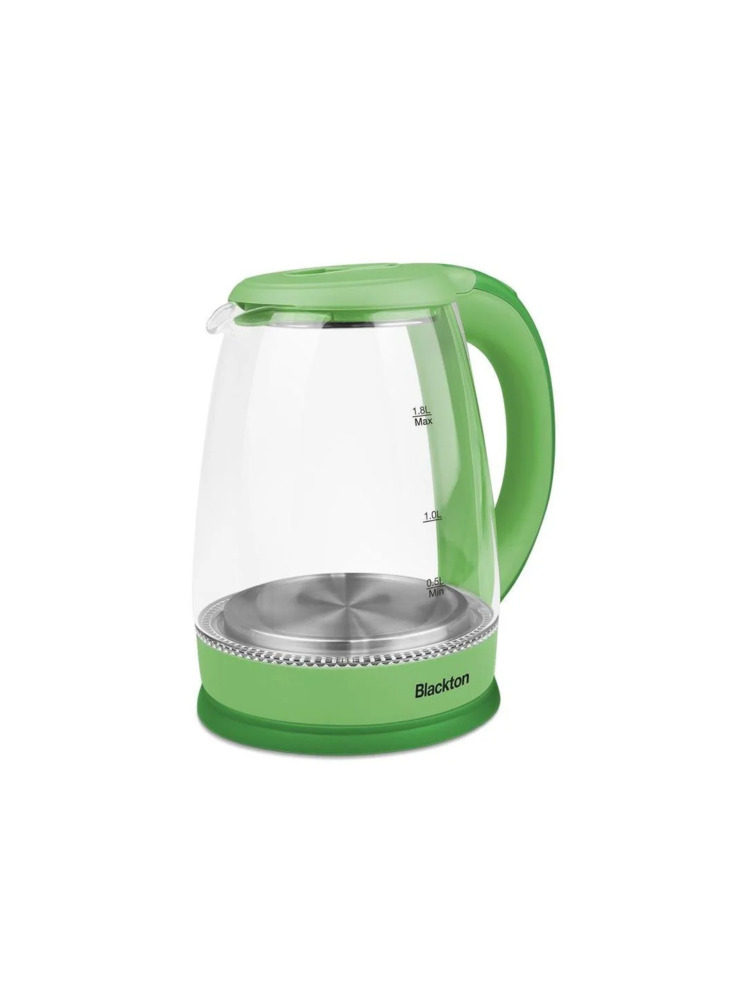 Зеленый чайник электрический Blackton Bt KT1800G Салатовый / Стеклянный / 1.8 л 1500 Вт