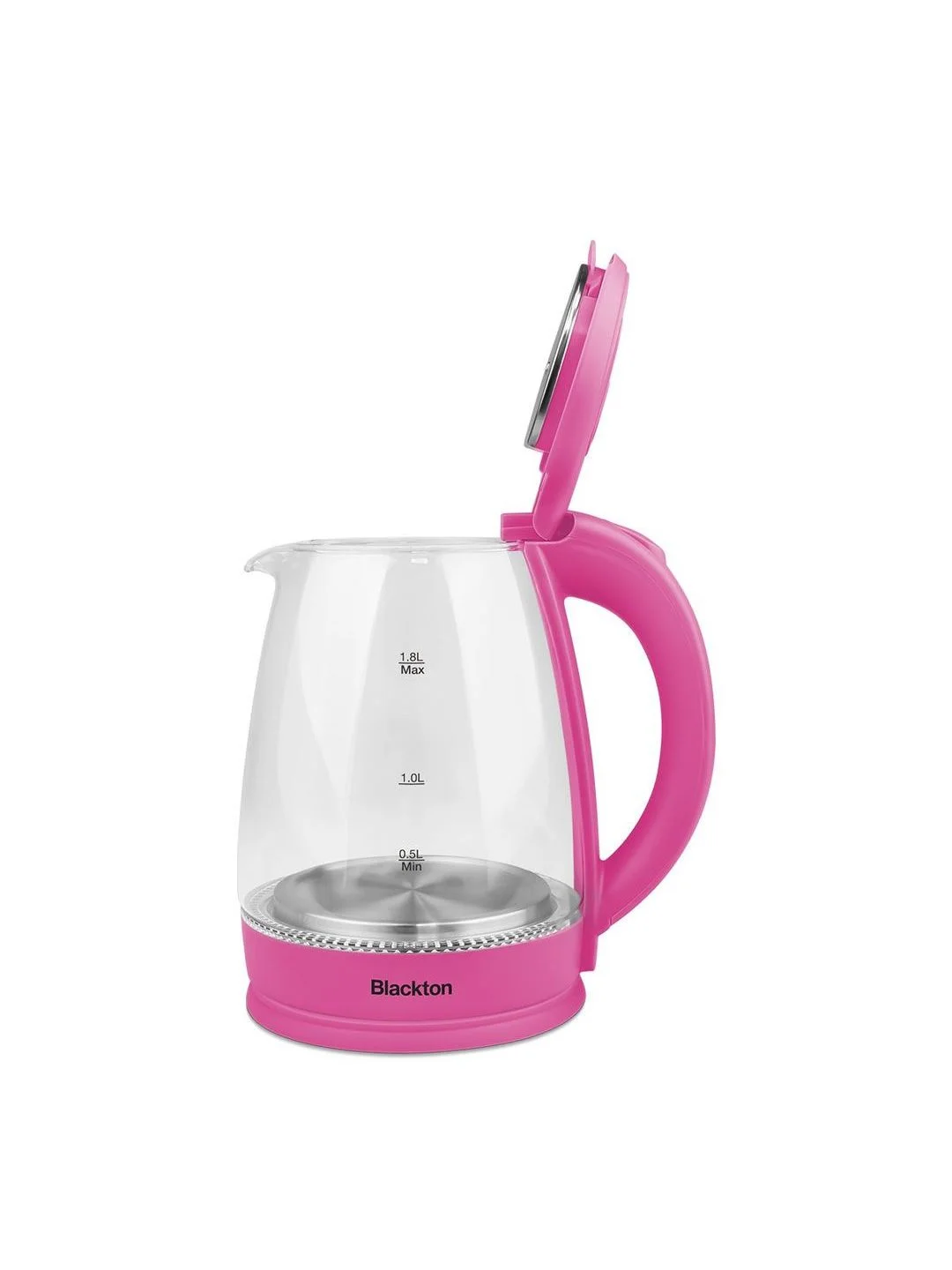 Розовый чайник электрический Blackton Bt KT1800G Розовый / Стеклянный / 1.8 л 1500 Вт