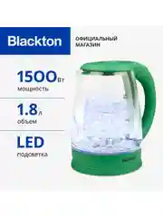 Зеленый чайник электрический Blackton Bt KT1800G Зеленый / Стеклянный / 1.8 л 1500 Вт