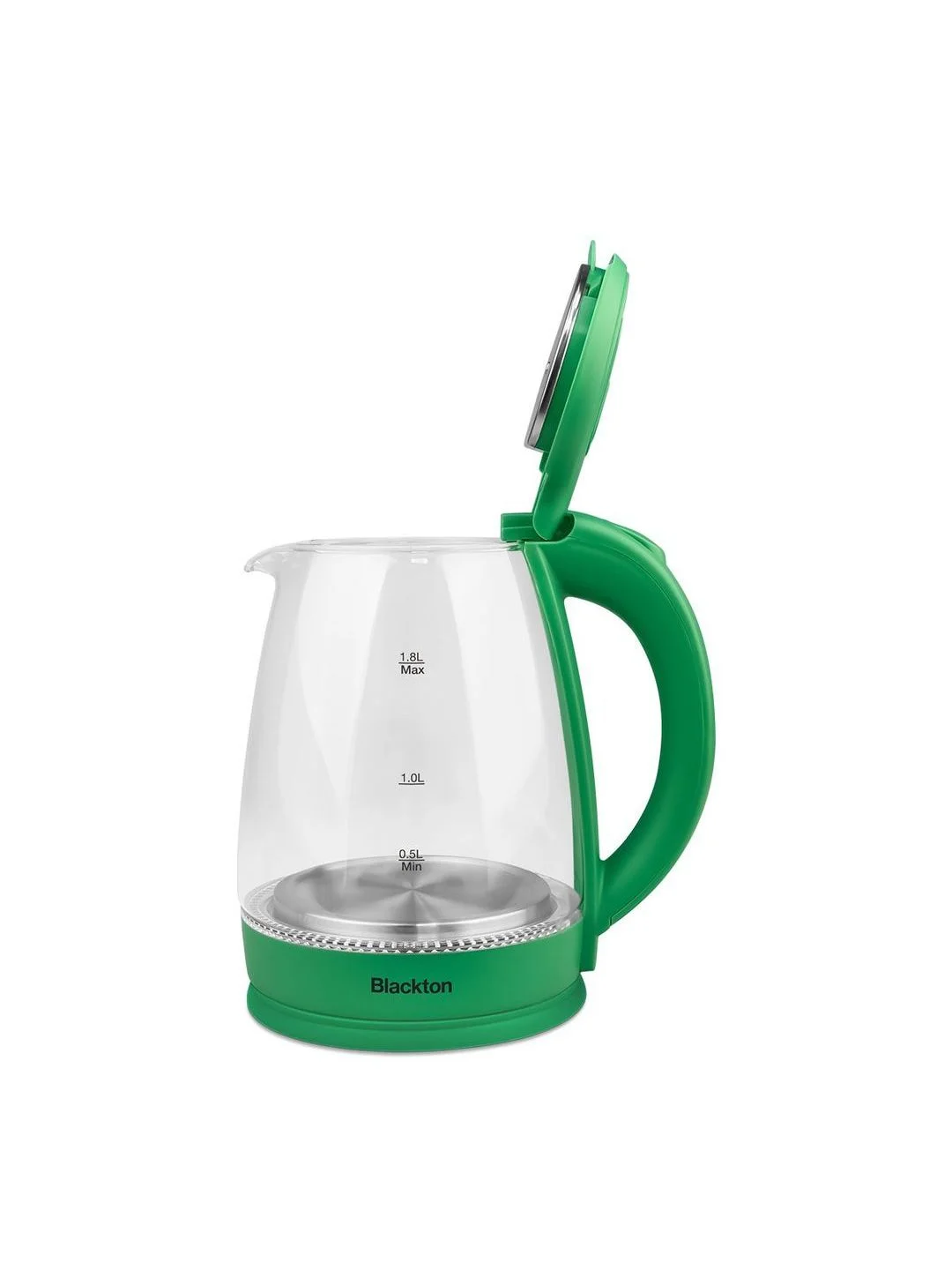 Зеленый чайник электрический Blackton Bt KT1800G Зеленый / Стеклянный / 1.8 л 1500 Вт