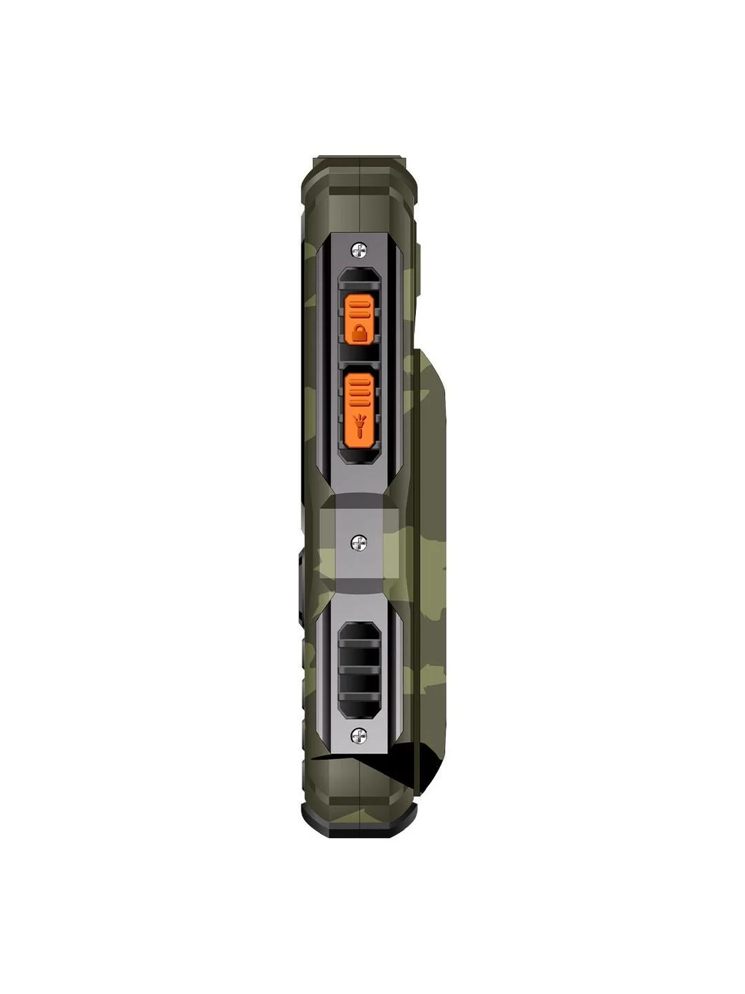 Хаки мобильный телефон BQ 2410L Tank Power 4G Camouflage+Gunmetal