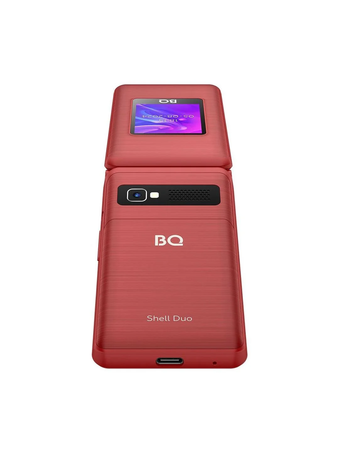 Красный мобильный телефон BQ 2412 Shell Duo Red