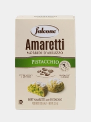 Печенье Falcone Амаретти, сдобное, мягкие, с фисташками, 170 г