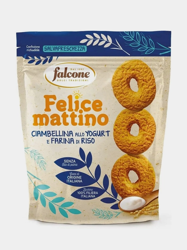 Печенье Falcone, сдобное, с йогуртом, 500 г