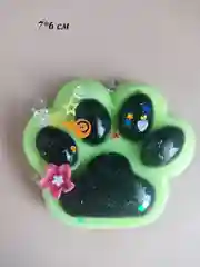 Бирюзовый игрушки антистресс сквиш лапка Кошачья/ таба лапка котика, капибара, куроми, котик, лапка