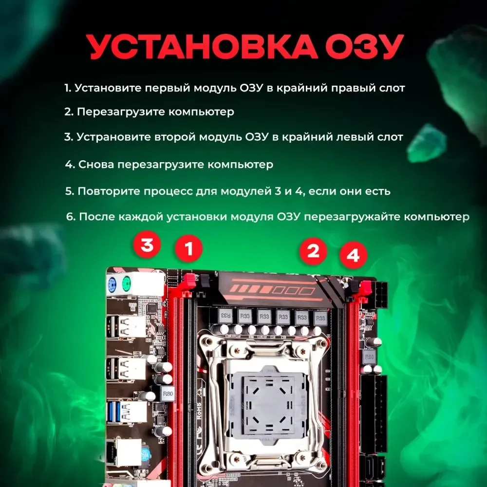 Комплект Материнская плата Atermiter X99