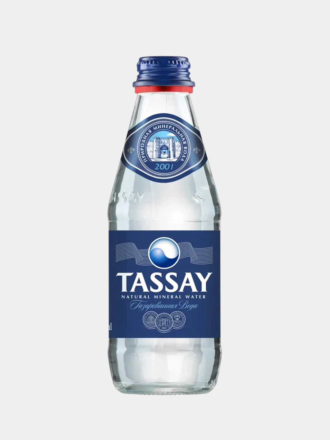 Вода газированная Tassay природная, в стекле, 0,25 л