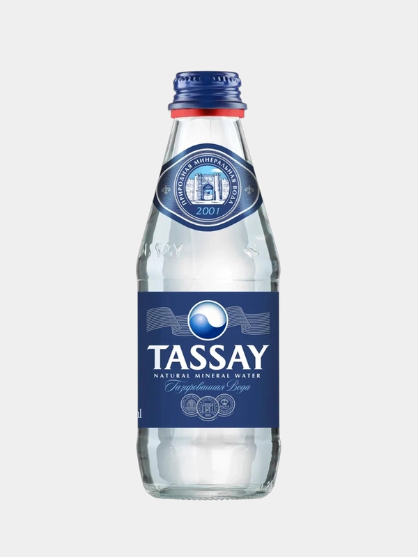 Вода газированная Tassay природная, в стекле, 0,25 л
