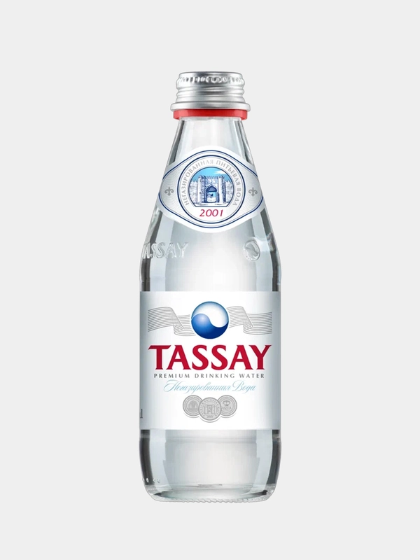Вода Tassay негазированная, природная, в стекле, 0,25 л