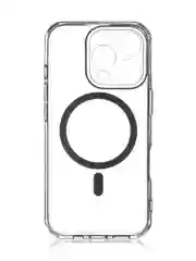 Чехол MagSafe для iPhone 16 Pro пластиковый с силиконом ROSCO, с защитой камер, магнитом