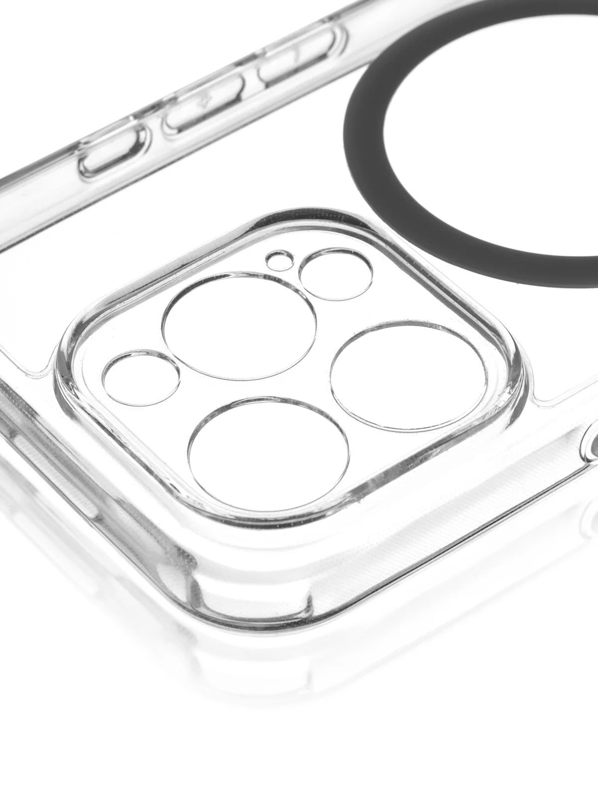 Чехол MagSafe для iPhone 16 Pro пластиковый с силиконом ROSCO, с защитой камер, магнитом
