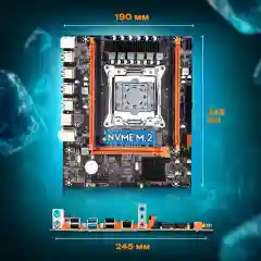 X99 Материнская плата + E5 2670 V3 (12 ядер/24 потока) 2,3 ГГц + DDR4 32GB