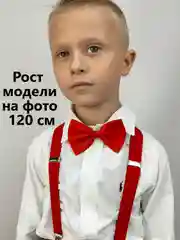 Зеленый подтяжки с бабочкой детские для мальчика