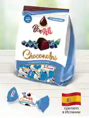 Конфеты Bon Roll глазированные, с желейным корпусом, с черникой, 150 г