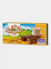 Ассорти из вафельных тортиков Коровка топленое молоко, 200 г