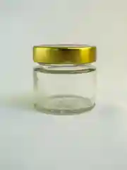 Банка стеклянная с крышкой 3 шт. для меда, варенья, чая,специй и др. c наклейками, 100 мл